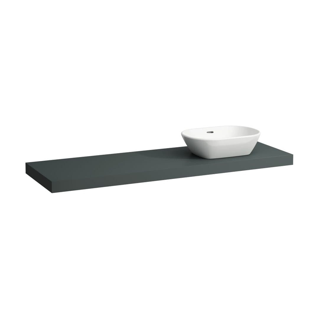 Laufen LANI – Πάγκος Νιπτήρα – 1570 mm, άνοιγμα δεξιά, πάχος 65 mm – Traffic Grey (H4046931122661)