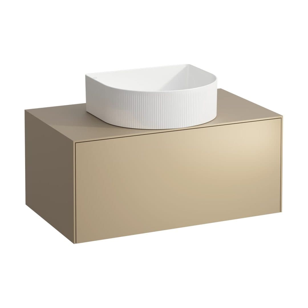 Laufen SONAR – Έπιπλο Νιπτήρα – 775 mm, 1 συρτάρι, κεντρικό άνοιγμα, για νιπτήρα H812340 – Gold (lacquered) (H4054110340401)