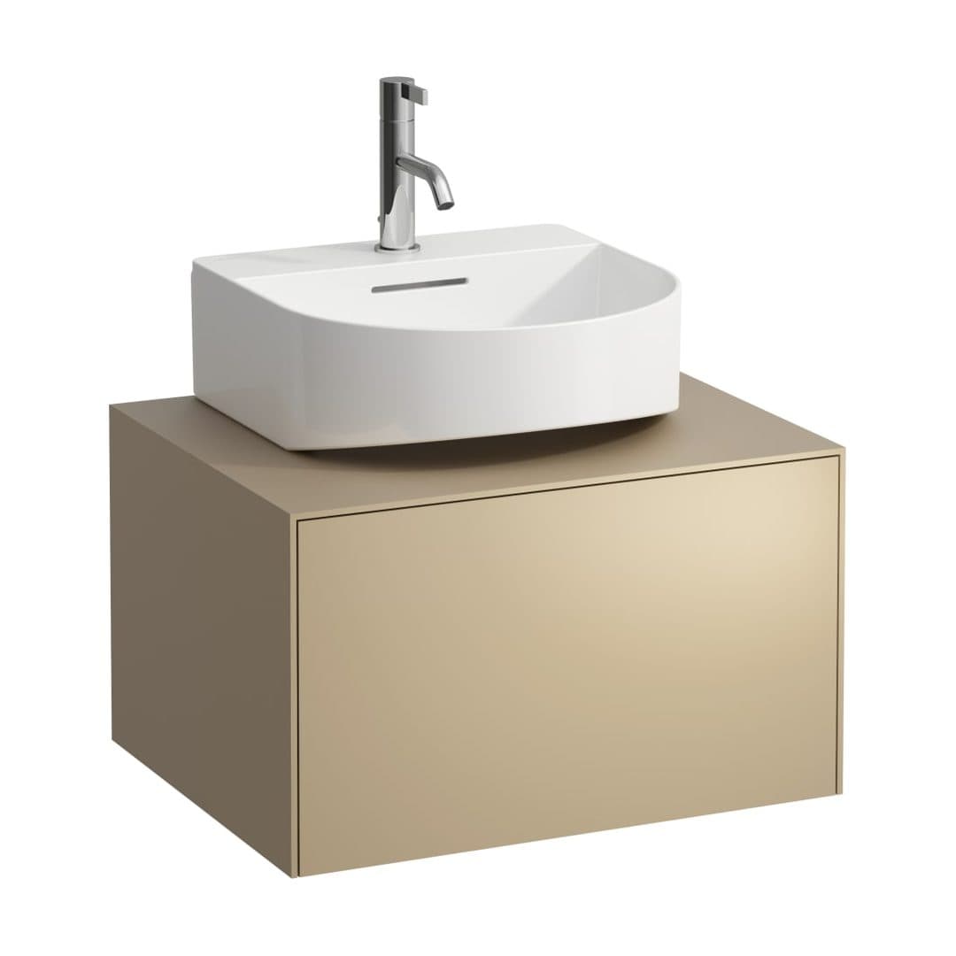 Laufen SONAR – Έπιπλο Νιπτήρα – 575 mm, 1 συρτάρι, κεντρικό άνοιγμα, για νιπτήρα H816341 – Gold (lacquered) (H4054310340401)