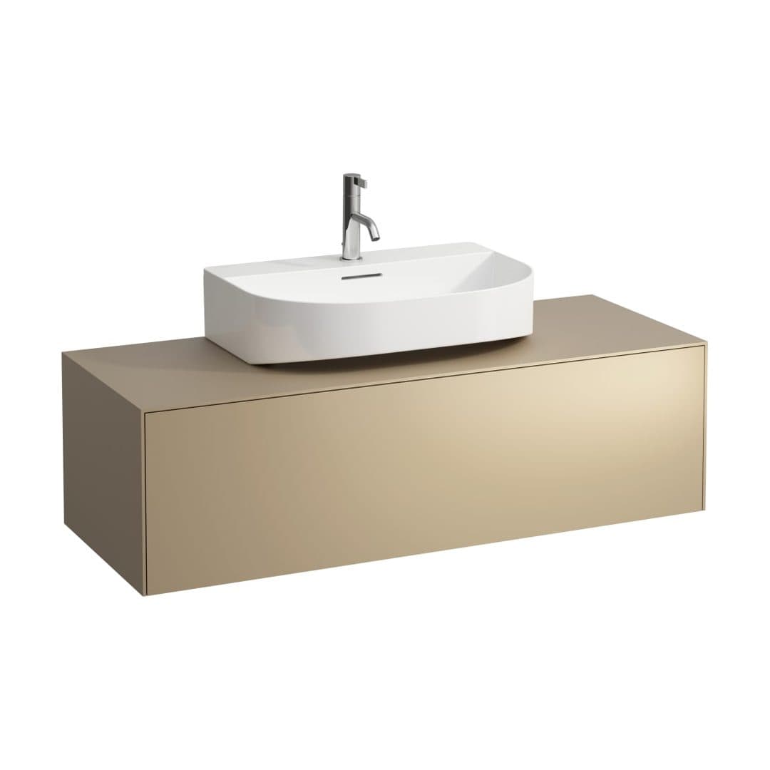 Laufen SONAR – Έπιπλο Νιπτήρα – 1175 mm, 1 συρτάρι, κεντρικό άνοιγμα, για νιπτήρα H816341 – Gold (lacquered) (H4054510340401)