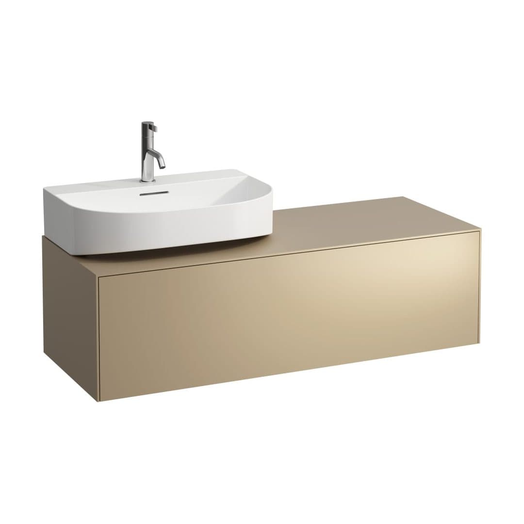 Laufen SONAR – Έπιπλο Νιπτήρα – 1175 mm, 1 συρτάρι, άνοιγμα αριστερά, για νιπτήρα H816341 – Gold (lacquered) (H4054520340401)