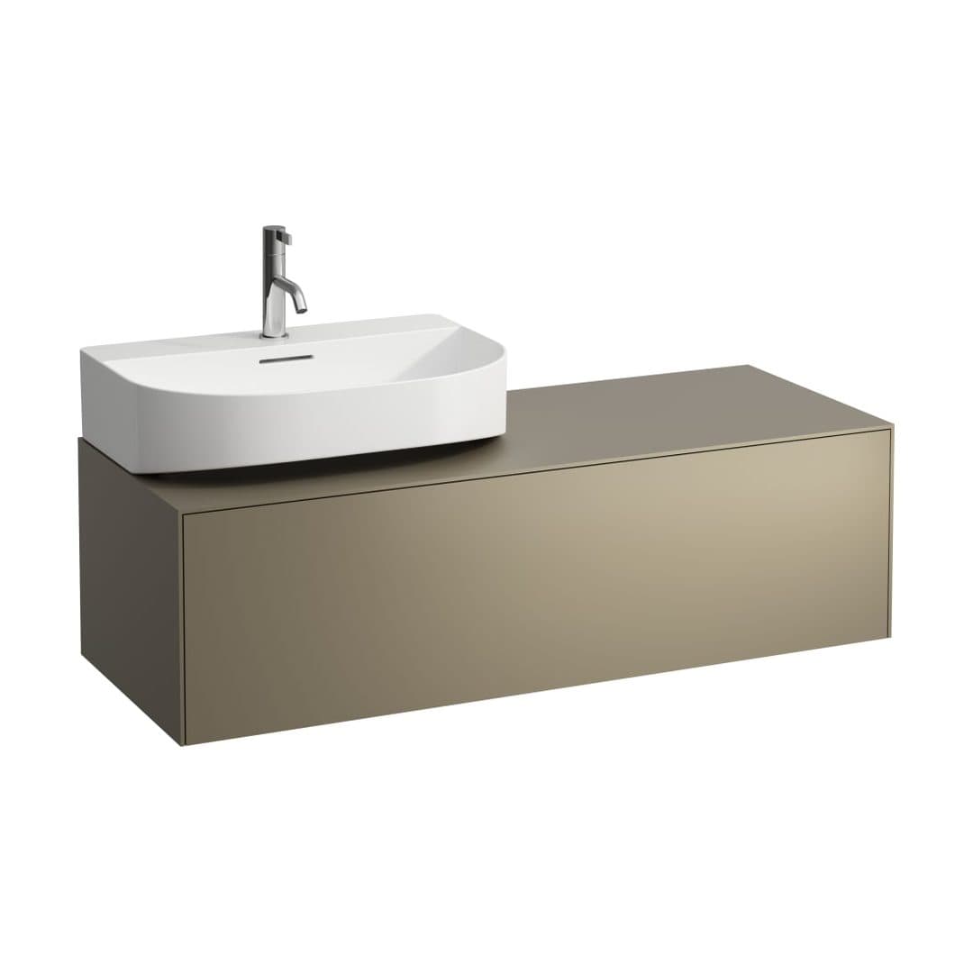 Laufen SONAR – Έπιπλο Νιπτήρα – 1175 mm, 1 συρτάρι, άνοιγμα αριστερά, για νιπτήρα H816341 – Titanium (lacquered) (H4054520340421)