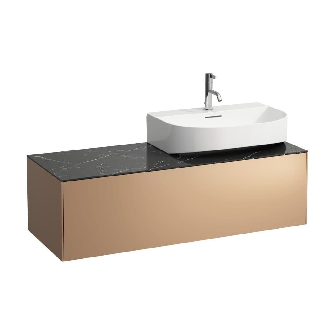 Laufen SONAR – Έπιπλο Νιπτήρα – 1175 mm, 1 συρτάρι, άνοιγμα δεξιά, για νιπτήρα H816341 – Copper & Nero Marquina (H4054530341411)