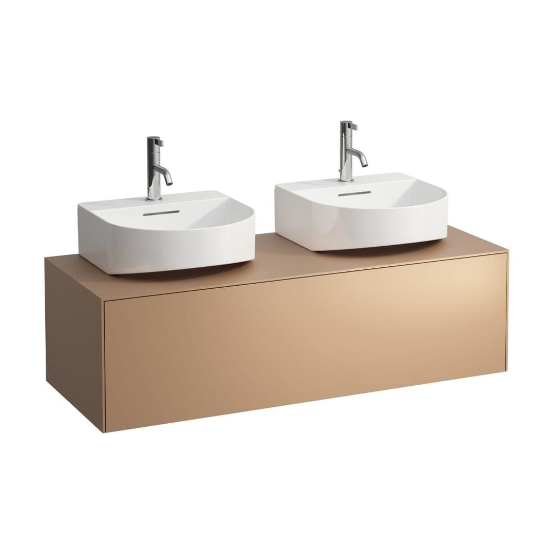 Laufen SONAR – Έπιπλο Νιπτήρα – 1175 mm, 1 συρτάρι, ανοίγματα αριστερά & δεξιά, για νιπτήρα H816341 – Copper (lacquered) (H4054540340411)