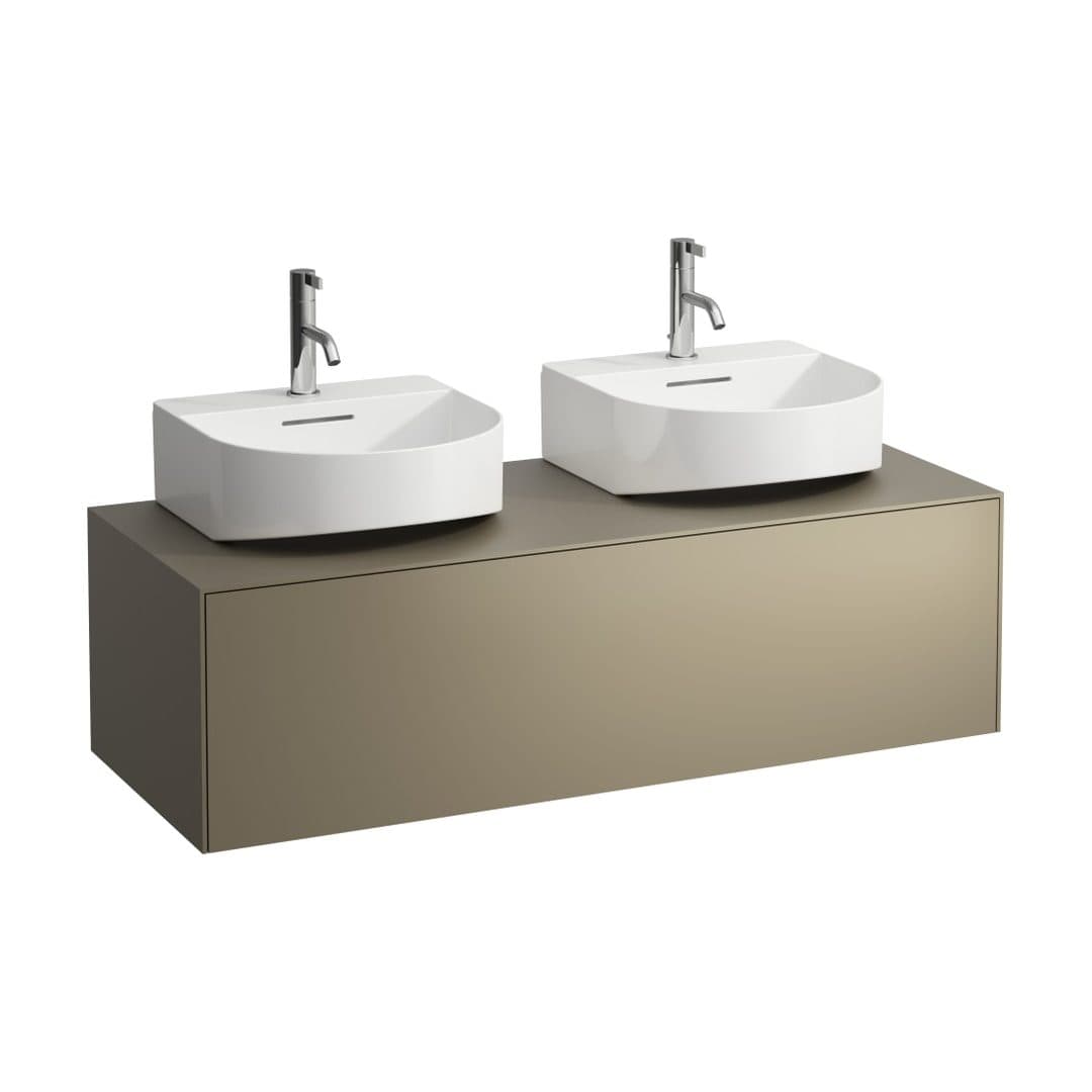 Laufen SONAR – Έπιπλο Νιπτήρα – 1175 mm, 1 συρτάρι, ανοίγματα αριστερά & δεξιά, για νιπτήρα H816341 – Titanium (lacquered) (H4054540340421)