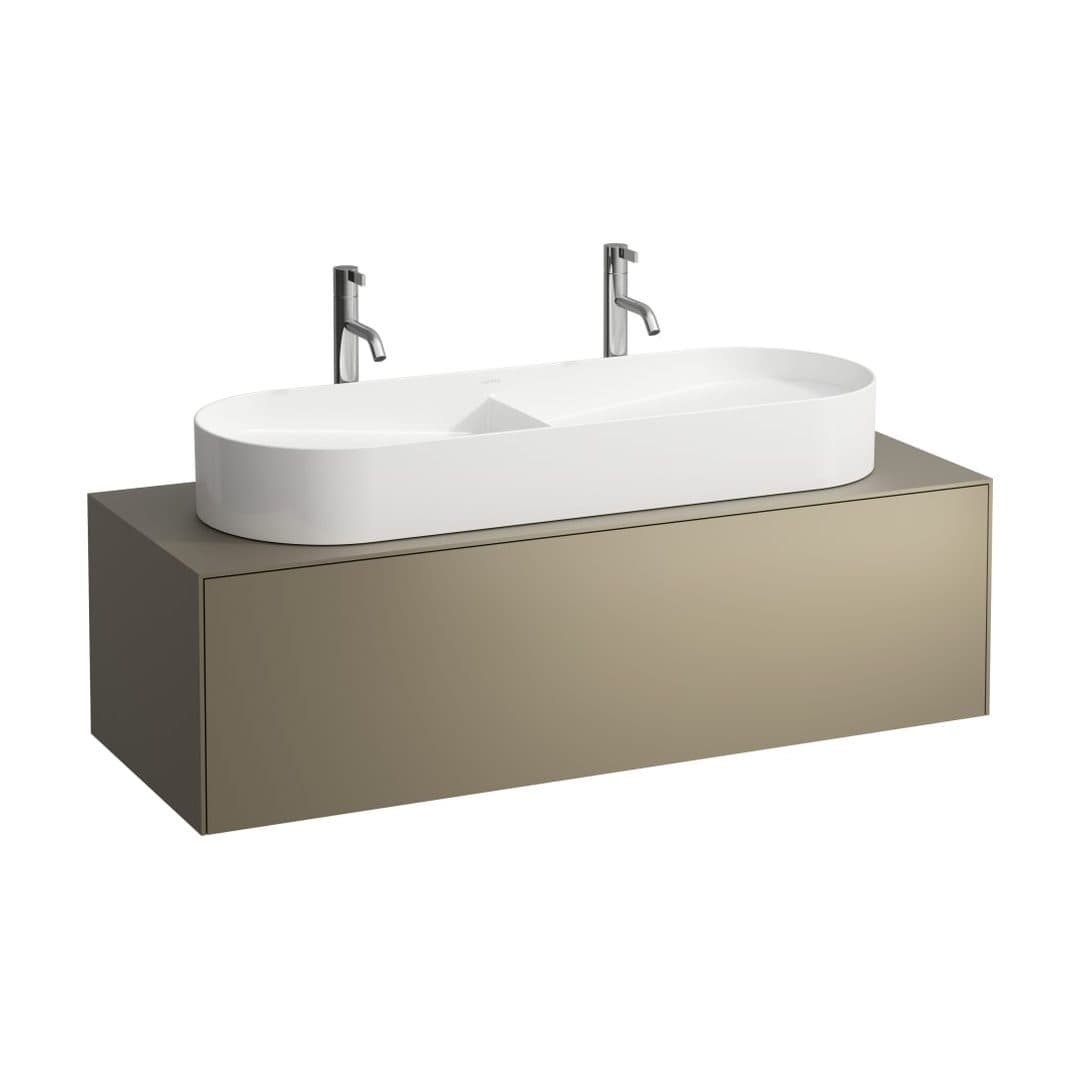 Laufen SONAR – Έπιπλο Νιπτήρα – 1175 mm, 1 συρτάρι, κεντρικό άνοιγμα, για νιπτήρα H812348 – Titanium (lacquered) (H4054710340421)