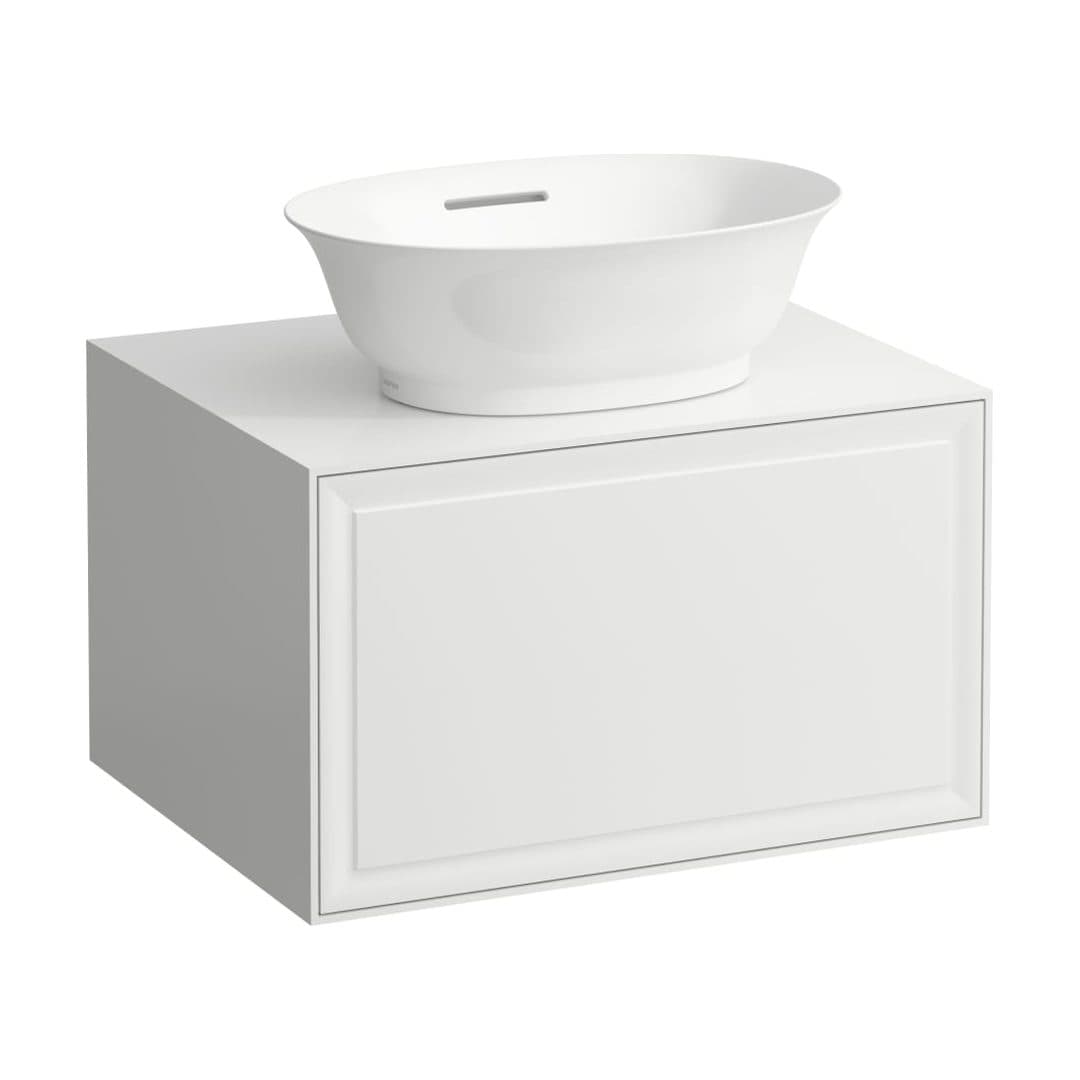 Laufen THE NEW CLASSIC – Έπιπλο Νιπτήρα – 575 mm, 1 συρτάρι, κεντρικό άνοιγμα – White Matt (H4060010851701)