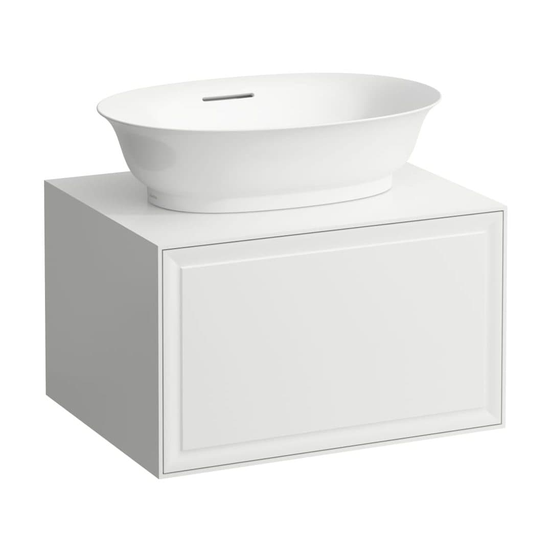 Laufen THE NEW CLASSIC – Έπιπλο Νιπτήρα – 575 mm, 1 συρτάρι, κεντρικό άνοιγμα – White lacquered (H4060010856311)