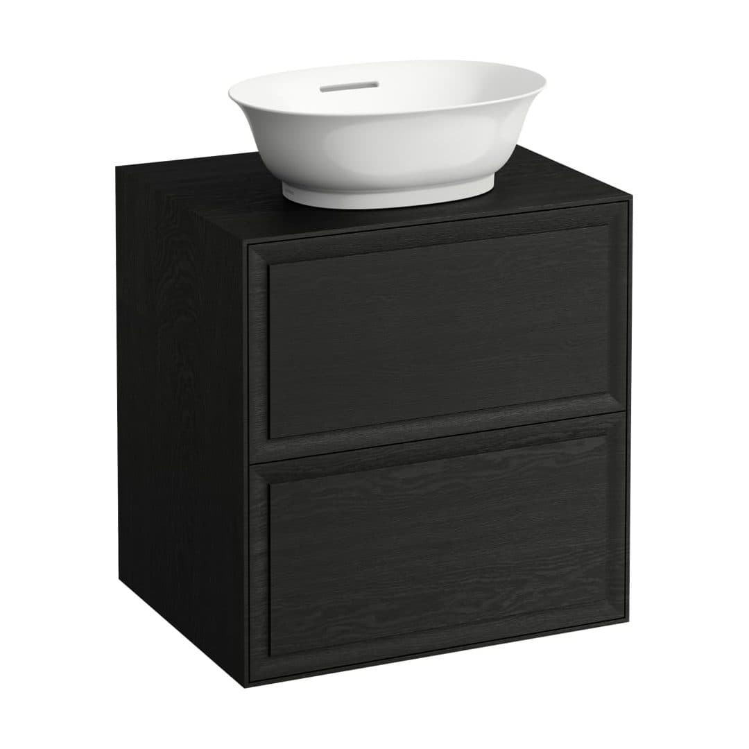 Laufen THE NEW CLASSIC – Έπιπλο Νιπτήρα – 575 mm, 2 συρτάρια, για νιπτήρα H812850 – Blacked Oak (H4060020856281)