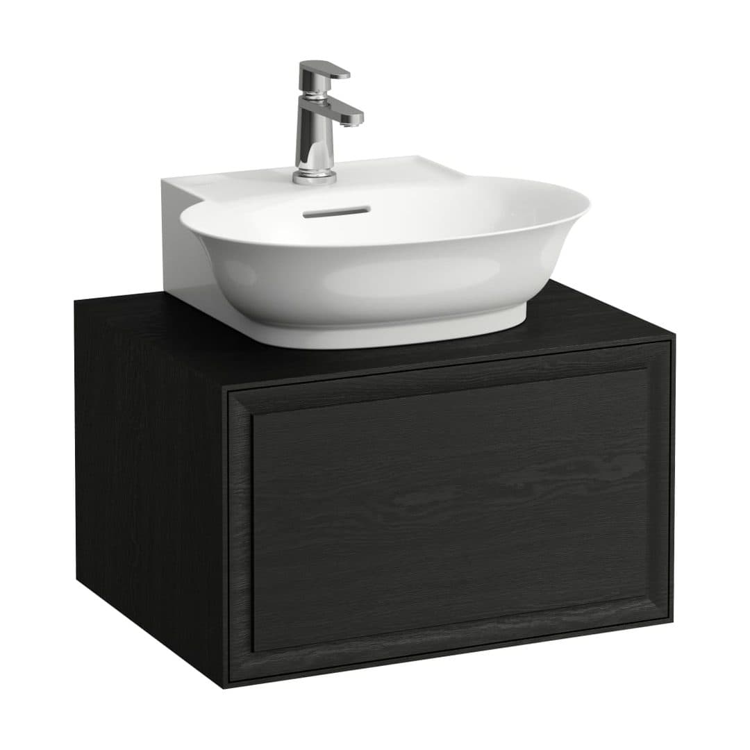 Laufen THE NEW CLASSIC – Έπιπλο Νιπτήρα – 575 mm, 1 συρτάρι, κεντρικό άνοιγμα, για νιπτήρα H816852 – Blacked Oak (H4060030856281)