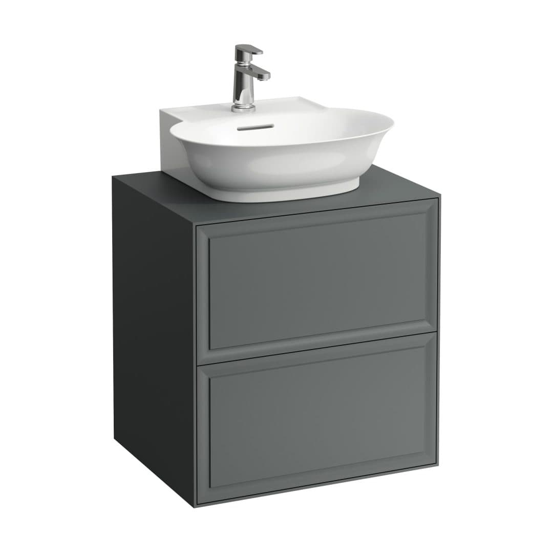 Laufen THE NEW CLASSIC – Έπιπλο Νιπτήρα – 575 mm, 2 συρτάρια, για νιπτήρα H816852 – Traffic Grey (H4060040856271)