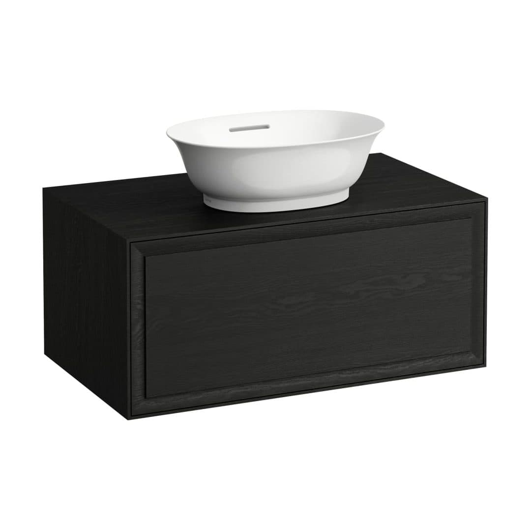Laufen THE NEW CLASSIC – Έπιπλο Νιπτήρα – 775 mm, 1 συρτάρι, κεντρικό άνοιγμα, για νιπτήρα H812850 – Blacked Oak (H4060110856281)