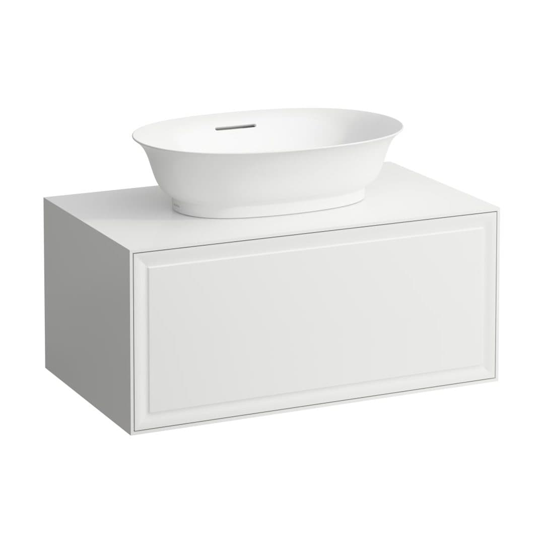 Laufen THE NEW CLASSIC – Έπιπλο Νιπτήρα – 775 mm, 1 συρτάρι, κεντρικό άνοιγμα – White lacquered (H4060110856311)