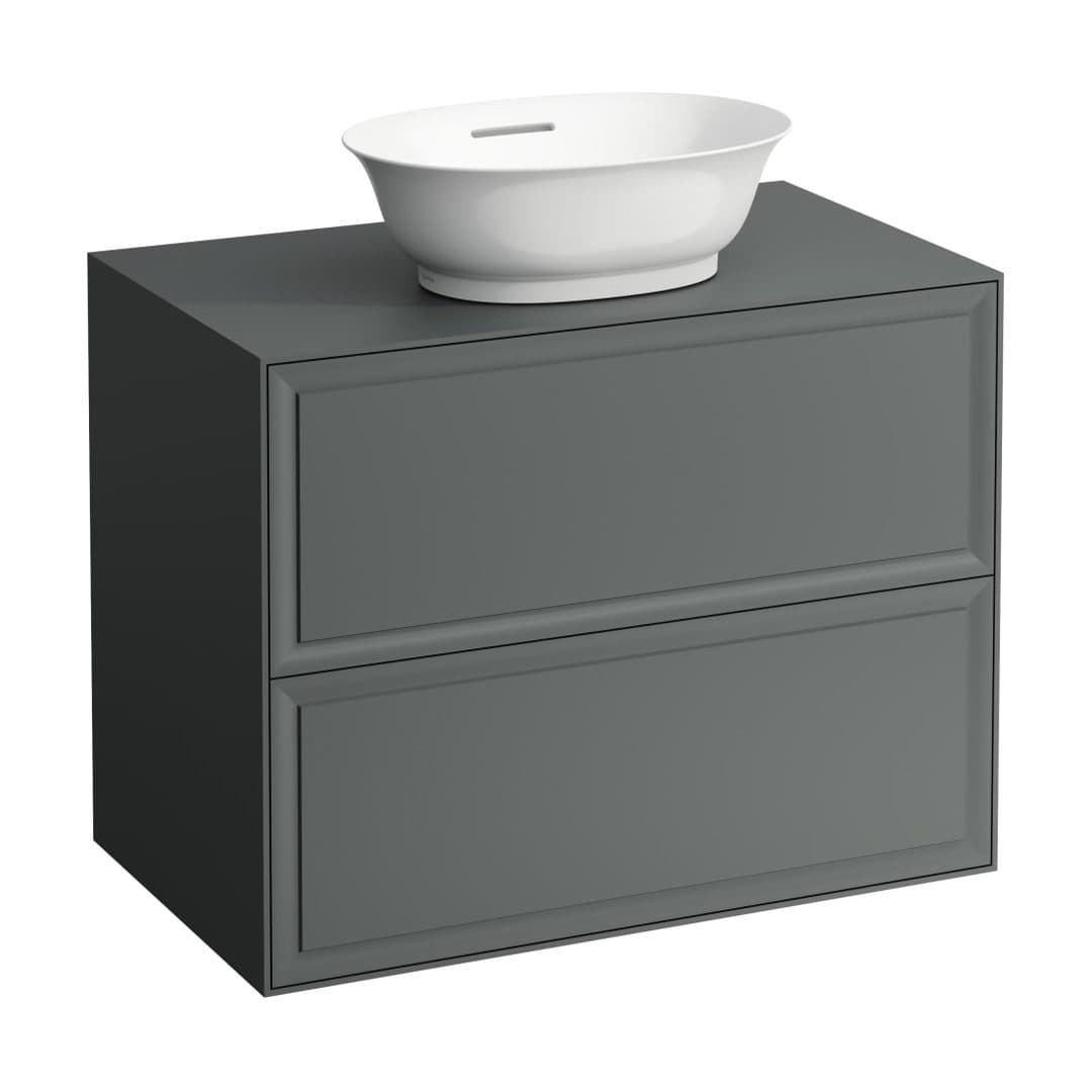 Laufen THE NEW CLASSIC – Έπιπλο Νιπτήρα – 775 mm, 2 συρτάρια, για νιπτήρα H812850 – Traffic Grey (H4060120856271)