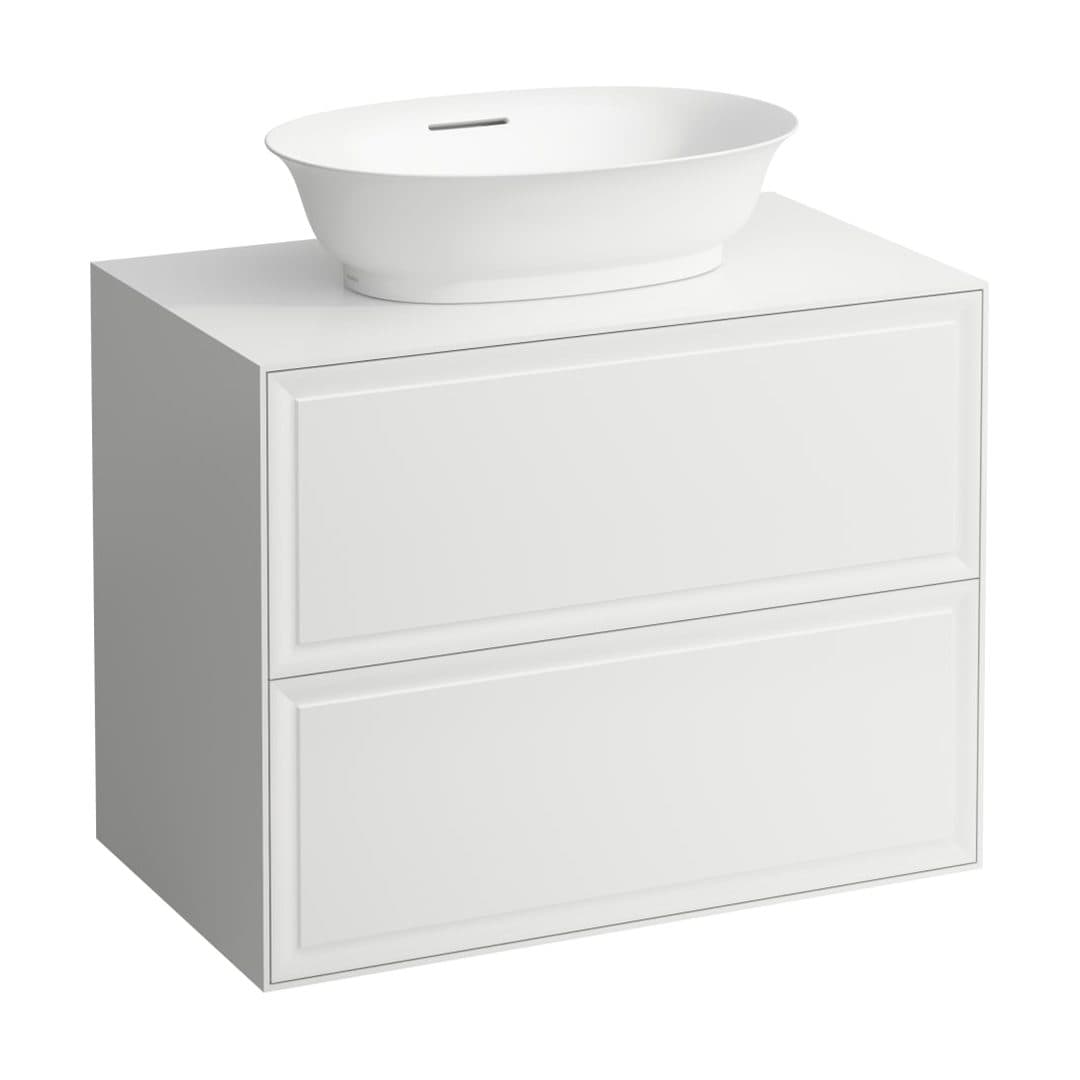Laufen THE NEW CLASSIC – Έπιπλο Νιπτήρα – 775 mm, 2 συρτάρια – White lacquered (H4060120856311)