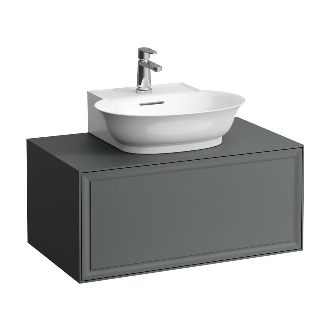 Laufen THE NEW CLASSIC – Έπιπλο Νιπτήρα – 775 mm, 1 συρτάρι, κεντρικό άνοιγμα, για νιπτήρα H816852 – Traffic Grey (H4060130856271)