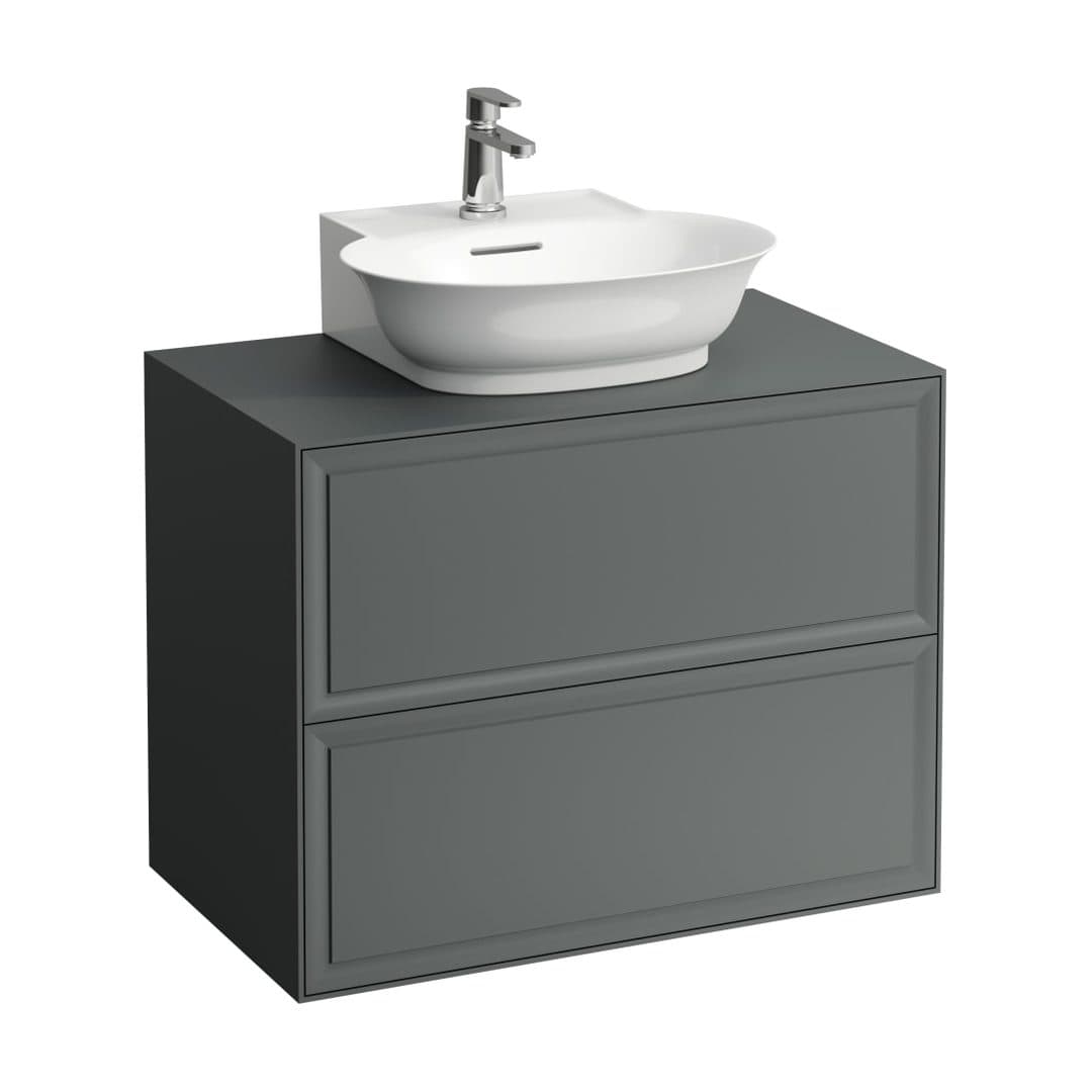 Laufen THE NEW CLASSIC – Έπιπλο Νιπτήρα – 775 mm, 2 συρτάρια, για νιπτήρα H816852 – Traffic Grey (H4060140856271)