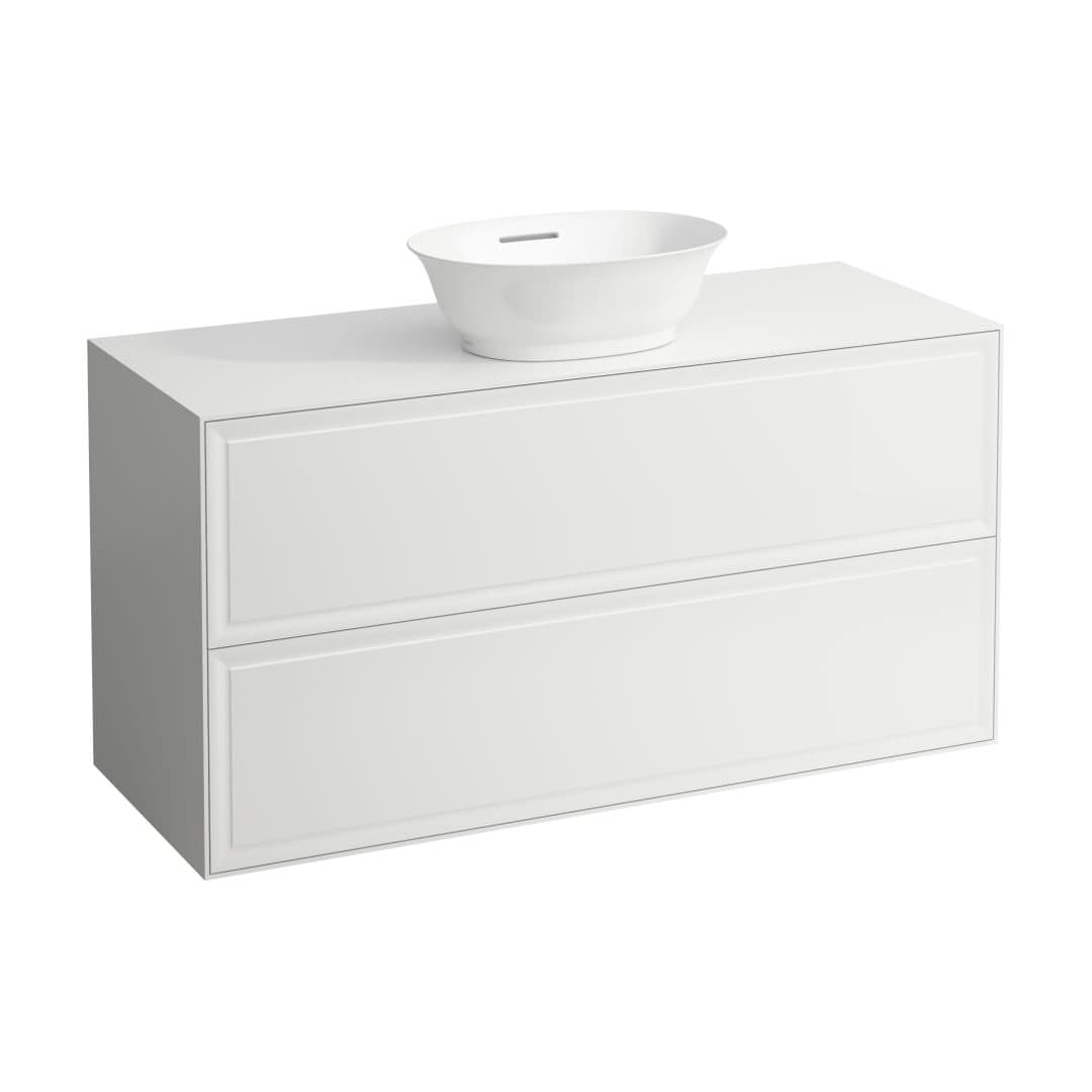 Laufen THE NEW CLASSIC – Έπιπλο Νιπτήρα – 1175 mm, 2 συρτάρια, για νιπτήρα H812850, κωδ. H406022085 – White Matt (H4060220851701)
