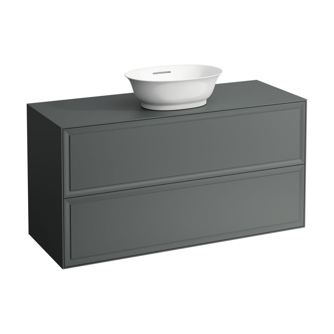 Laufen THE NEW CLASSIC – Έπιπλο Νιπτήρα – 1175 mm, 2 συρτάρια, για νιπτήρα H812850, κωδ. H406022085 – Traffic Grey (H4060220856271)
