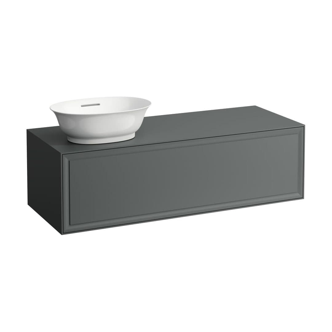 Laufen THE NEW CLASSIC – Έπιπλο Νιπτήρα – 1175 mm, 1 συρτάρι, άνοιγμα αριστερά, για νιπτήρα H812850 – Traffic Grey (H4060810856271)