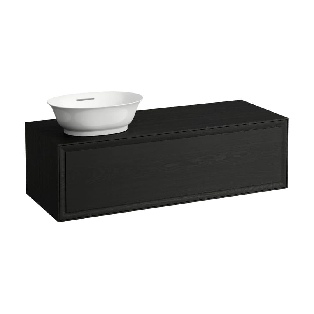 Laufen THE NEW CLASSIC – Έπιπλο Νιπτήρα – 1175 mm, 1 συρτάρι, άνοιγμα αριστερά, για νιπτήρα H812850 – Blacked Oak (H4060810856281)