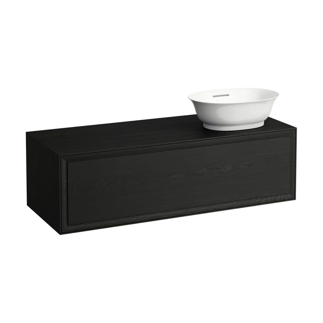 Laufen THE NEW CLASSIC – Έπιπλο Νιπτήρα – 1175 mm, 1 συρτάρι, άνοιγμα δεξιά, για νιπτήρα H812850 – Blacked Oak (H4060820856281)