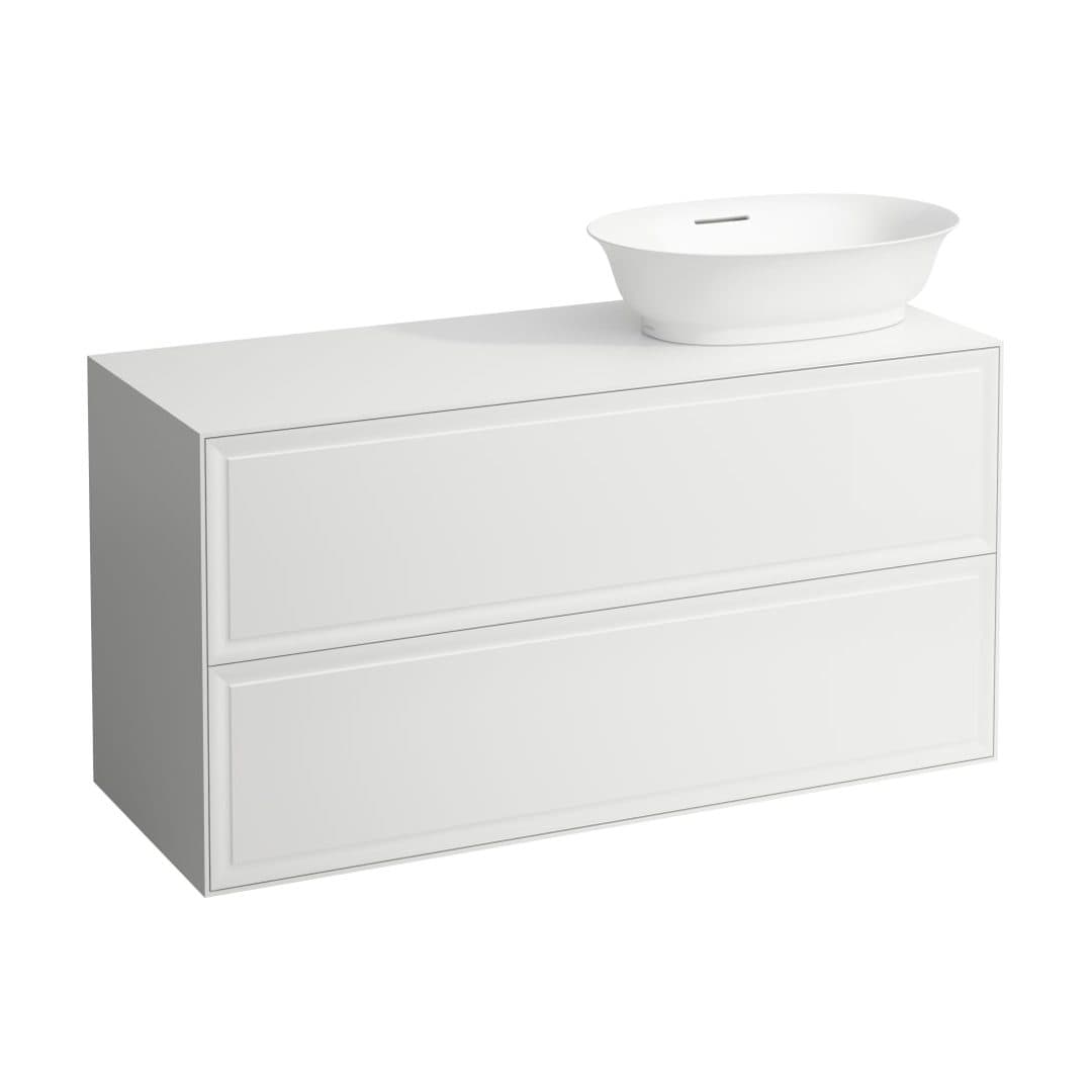 Laufen THE NEW CLASSIC – Έπιπλο Νιπτήρα – 1175 mm, 2 συρτάρια, άνοιγμα δεξιά – White lacquered (H4060840856311)