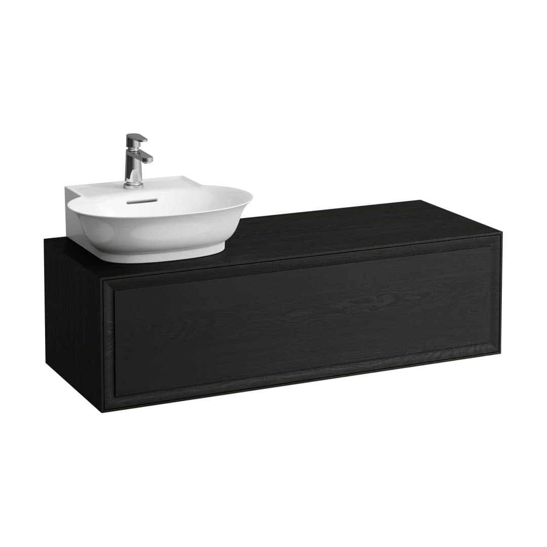 Laufen THE NEW CLASSIC – Έπιπλο Νιπτήρα – 1175 mm, 1 συρτάρι, άνοιγμα αριστερά, για νιπτήρα H816852 – Blacked Oak (H4060850856281)