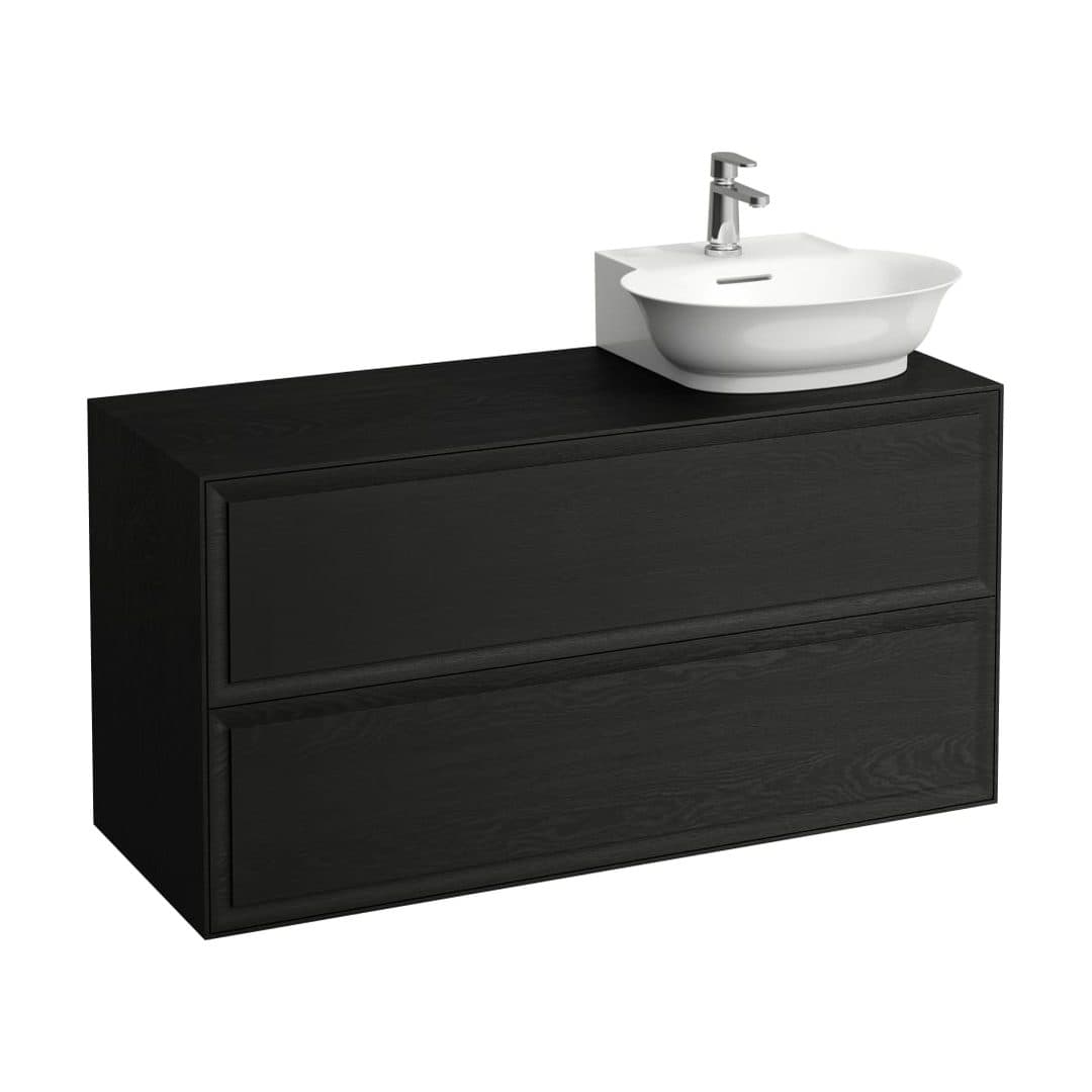 Laufen THE NEW CLASSIC – Έπιπλο Νιπτήρα – 1175 mm, 2 συρτάρια, άνοιγμα δεξιά, για νιπτήρα H816852 – Blacked Oak (H4060880856281)