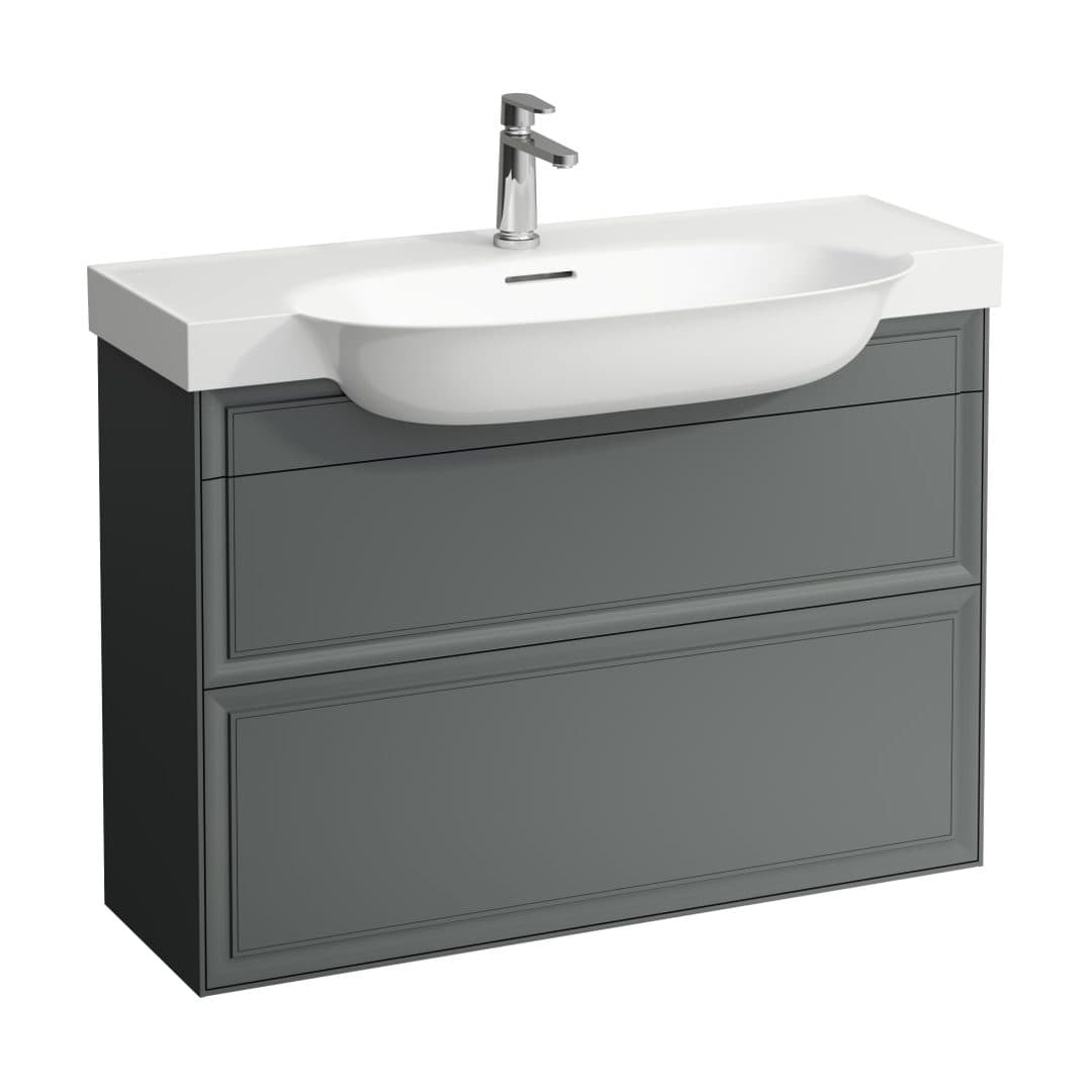 Laufen THE NEW CLASSIC – Έπιπλο Νιπτήρα – 975 mm, 2 συρτάρια – Traffic Grey (H4060920856271)