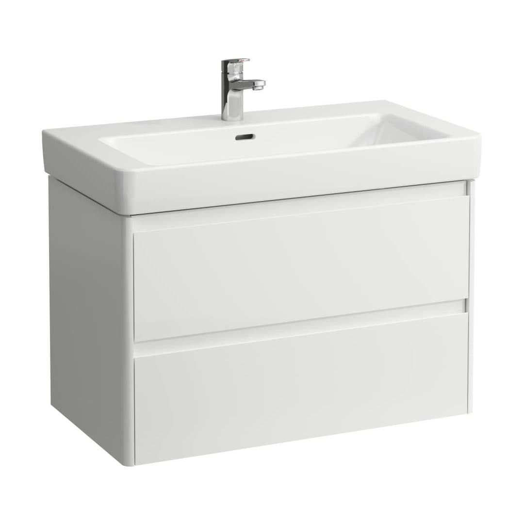 Laufen BASE 2.0 – Έπιπλο Νιπτήρα – 820 mm, 2 συρτάρια – White glossy (H4113021082611)