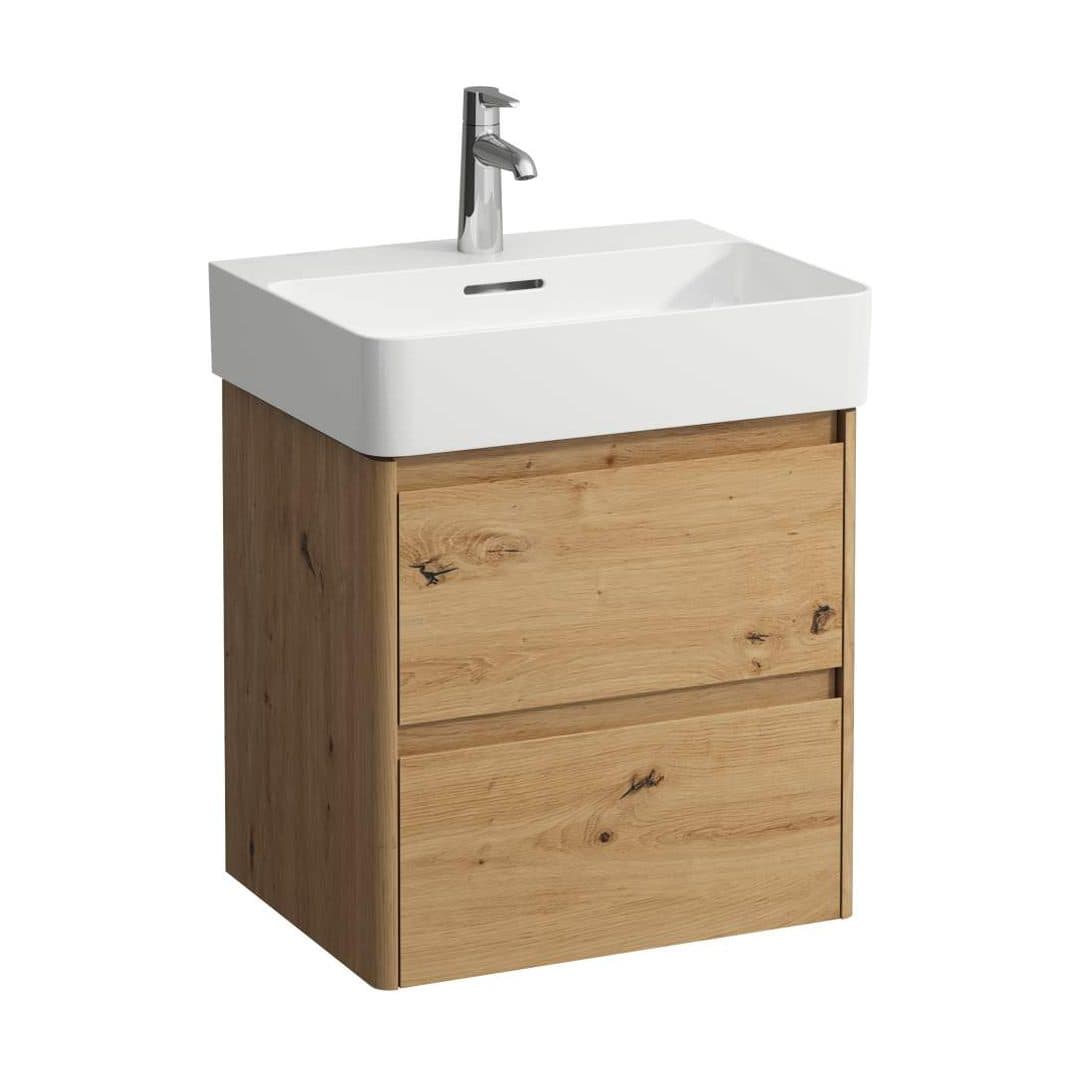 Laufen BASE 2.0 – Έπιπλο Νιπτήρα – 520 mm, 2 συρτάρια, για νιπτήρα H810282 – Wild oak (H4113621082671)