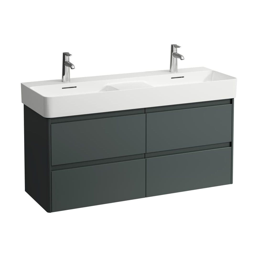 Laufen BASE 2.0 – Έπιπλο Νιπτήρα – 1170 mm, 4 συρτάρια, για νιπτήρα H814282 – Traffic Grey (H4114241082661)