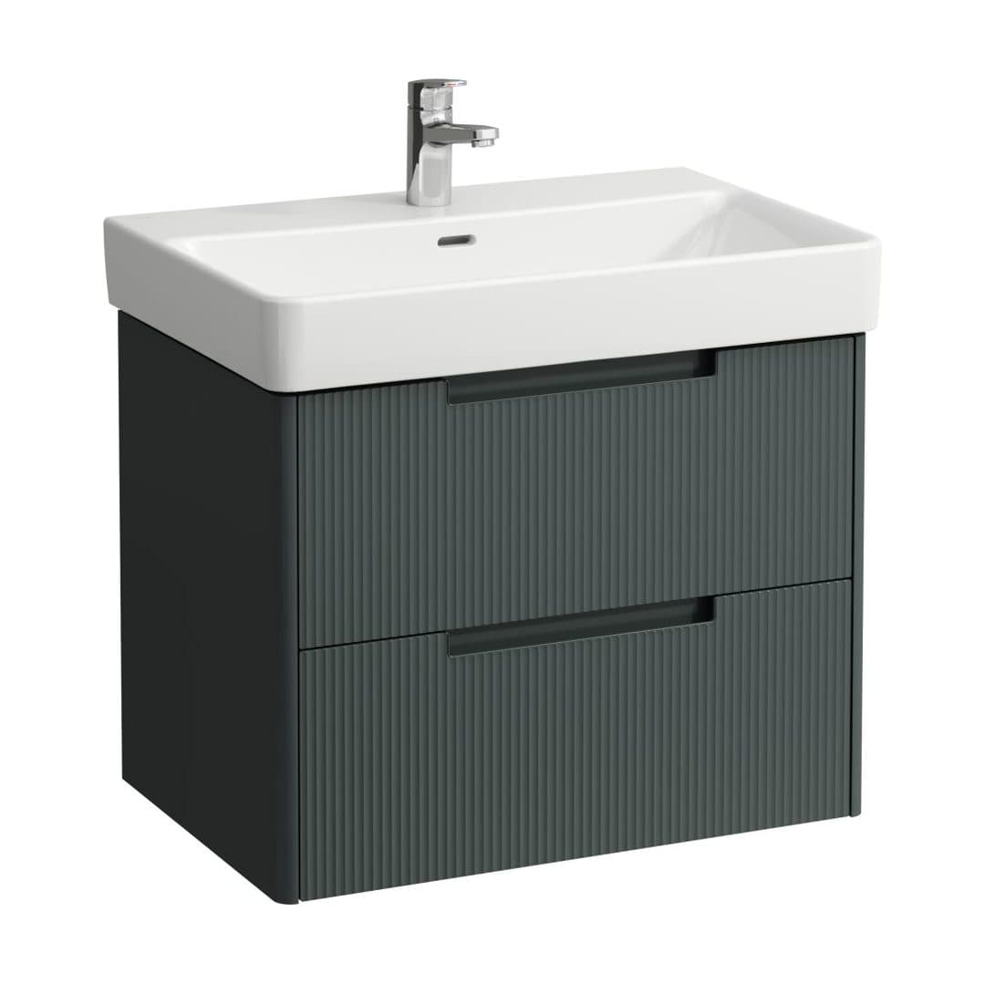 Laufen JUNA – Έπιπλο Νιπτήρα – 670 mm, 2 συρτάρια – Traffic Grey (H4115121092661)