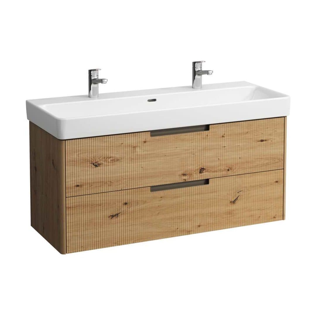 Laufen JUNA – Έπιπλο Νιπτήρα – 1170 mm, 2 συρτάρια, για νιπτήρα H814965 / PRO X 814861 – Wild oak (H4115421092671)