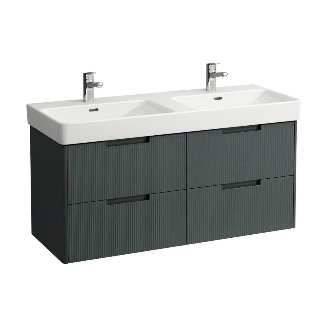 Laufen JUNA – Έπιπλο Νιπτήρα – 1170 mm, 4 συρτάρια, για νιπτήρα H814966 / PRO X H814862 – Traffic Grey (H4115441092661)