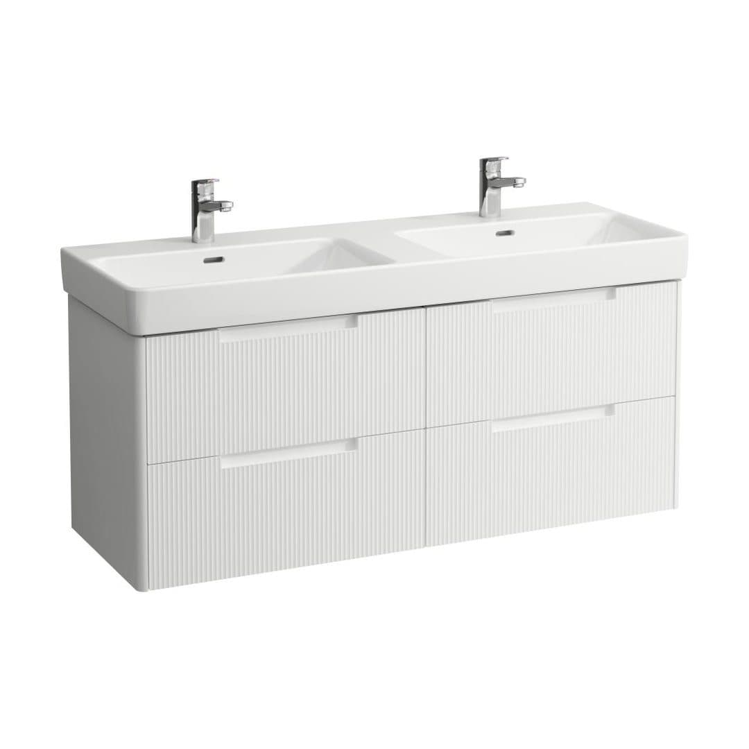 Laufen JUNA – Έπιπλο Νιπτήρα – 1270 mm, 4 συρτάρια – White Matt (H4115541092601)