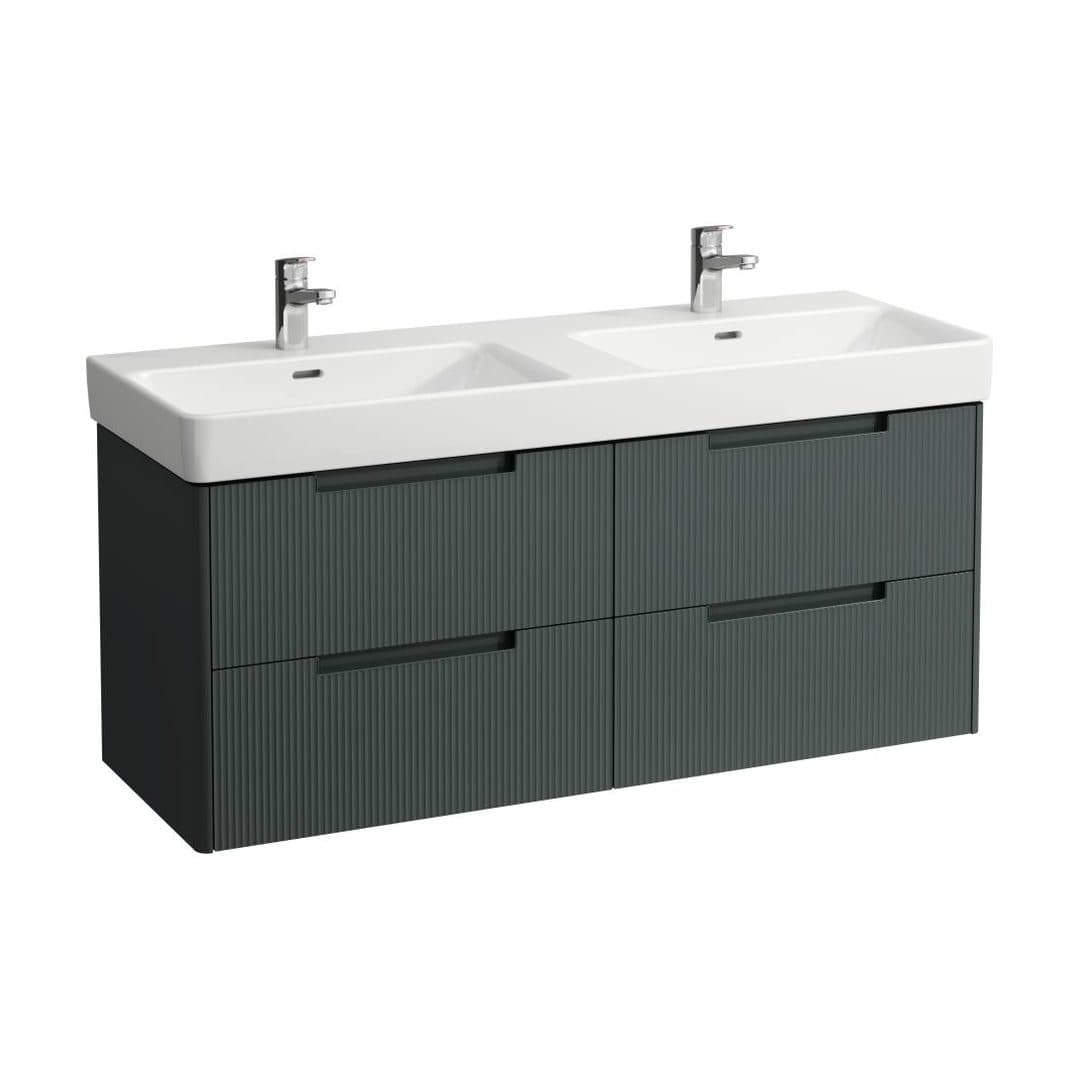 Laufen JUNA – Έπιπλο Νιπτήρα – 1270 mm, 4 συρτάρια – Traffic Grey (H4115541092661)