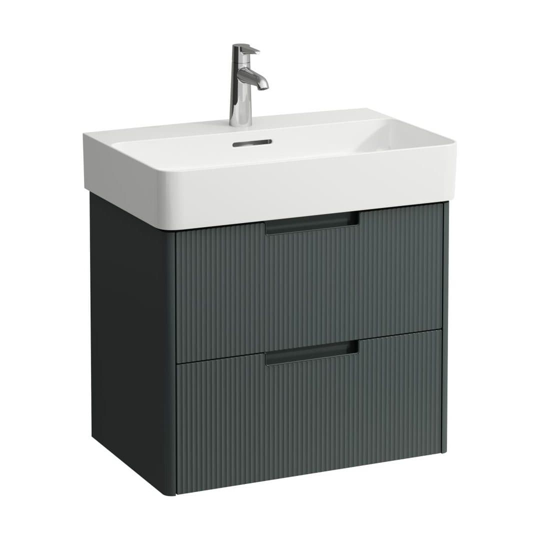 Laufen JUNA – Έπιπλο Νιπτήρα – 620 mm, 2 συρτάρια, για νιπτήρα H810284 – Traffic Grey (H4116121092661)