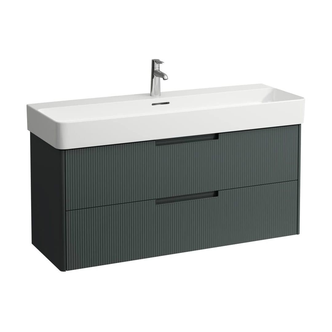 Laufen JUNA – Έπιπλο Νιπτήρα – 1170 mm, 2 συρτάρια, για νιπτήρα H810289 – Traffic Grey (H4116421092661)