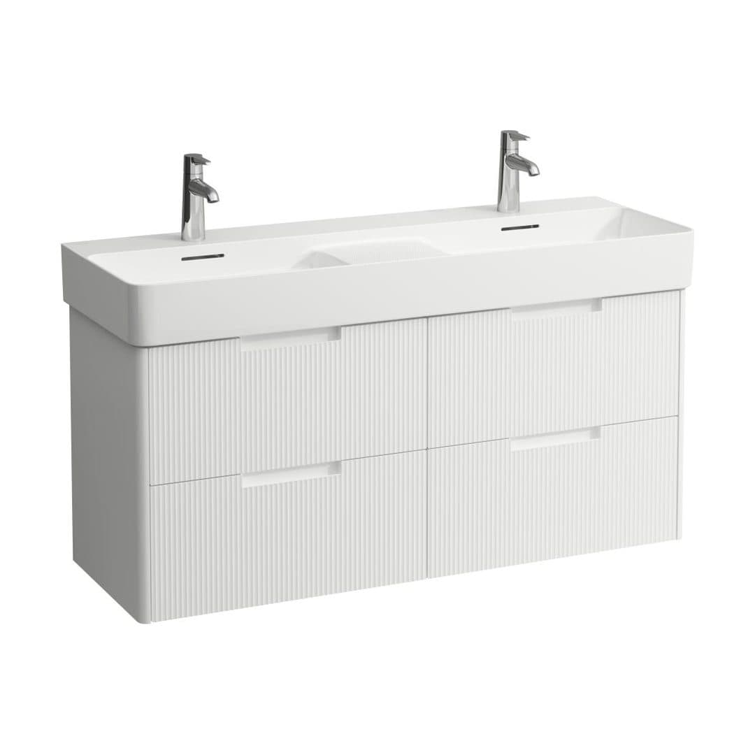 Laufen JUNA – Έπιπλο Νιπτήρα – 1170 mm, 4 συρτάρια, για νιπτήρα H814282 – White Matt (H4116441092601)