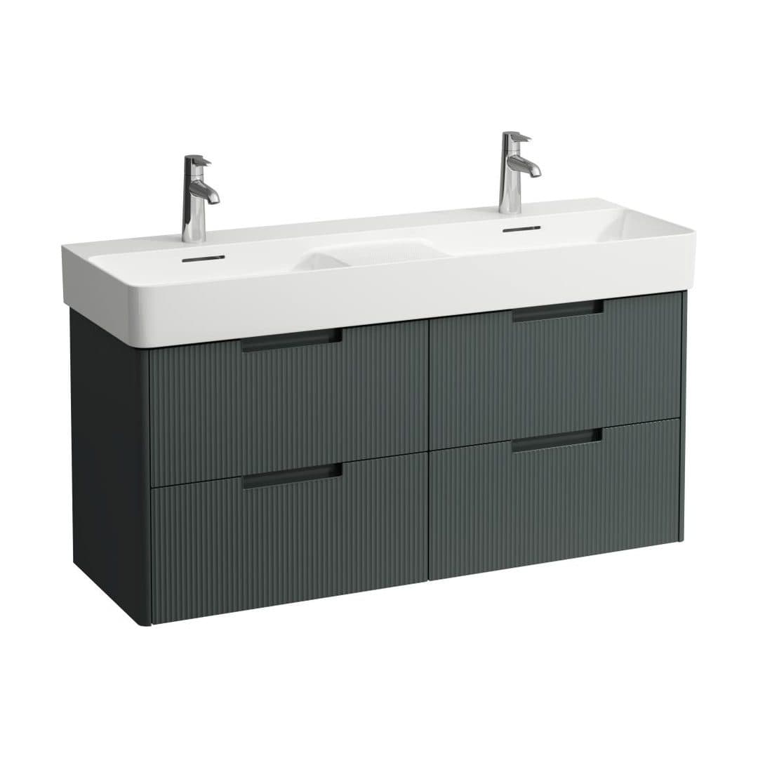 Laufen JUNA – Έπιπλο Νιπτήρα – 1170 mm, 4 συρτάρια, για νιπτήρα H814282 – Traffic Grey (H4116441092661)