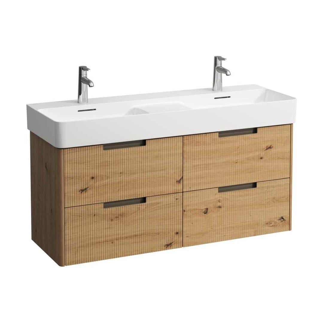 Laufen JUNA – Έπιπλο Νιπτήρα – 1170 mm, 4 συρτάρια, για νιπτήρα H814282 – Wild oak (H4116441092671)