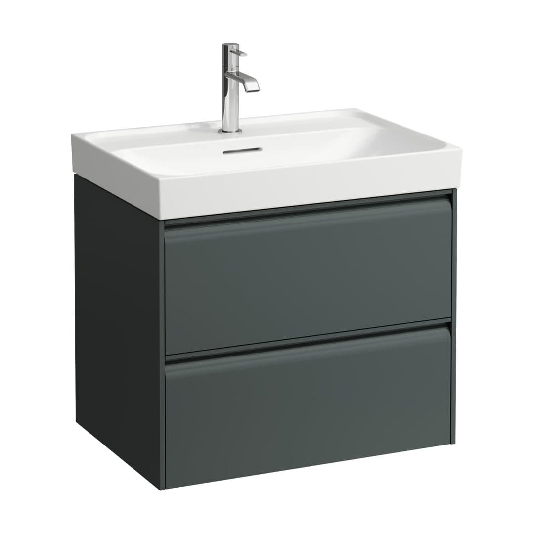 Laufen MEDA – Έπιπλο Νιπτήρα – 635 mm, 2 συρτάρια – Traffic Grey (H4215820112661)