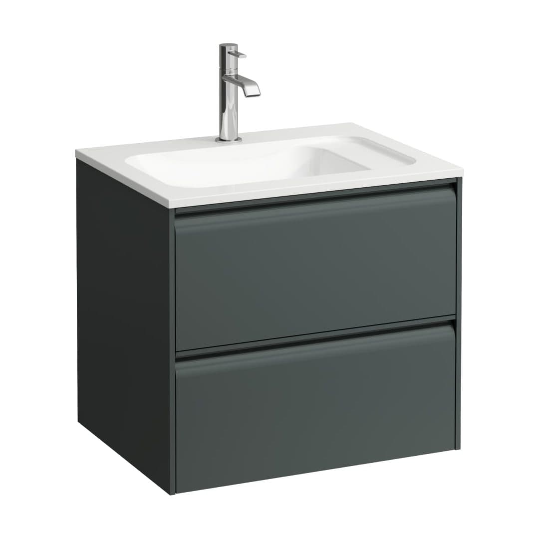 Laufen MEDA – Έπιπλο Νιπτήρα – 570 mm, 2 συρτάρια – Traffic Grey (H4216720112661)