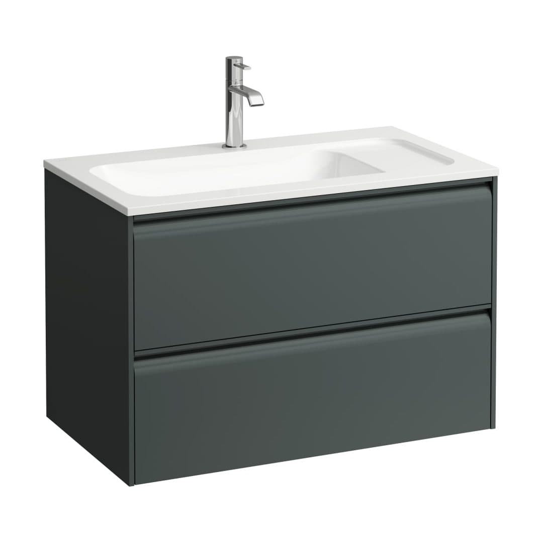 Laufen MEDA – Έπιπλο Νιπτήρα – 770 mm, 2 συρτάρια – Traffic Grey (H4216820112661)