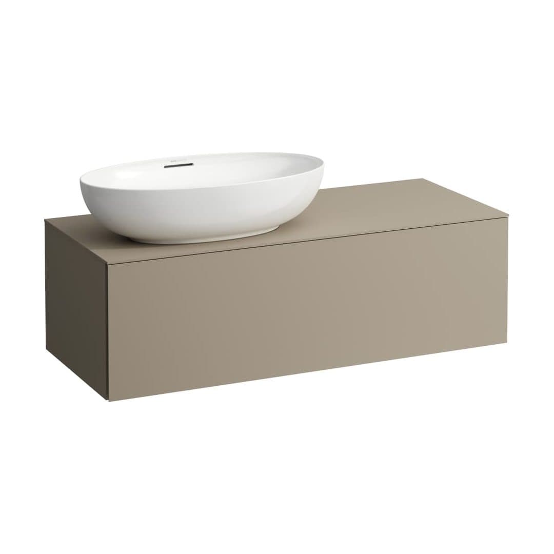 Laufen ILBAGNOALESSI – Έπιπλο Νιπτήρα – 1200 mm, 1 συρτάρι, άνοιγμα αριστερά, για νιπτήρα H818975/6 – Pearl Beige (H4303120972701)