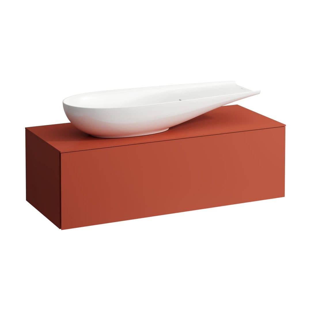 Laufen ILBAGNOALESSI – Έπιπλο Νιπτήρα – 1200 mm, 1 συρτάρι, άνοιγμα αριστερά, για νιπτήρα H818974 – Terracotta (H4303220972691)