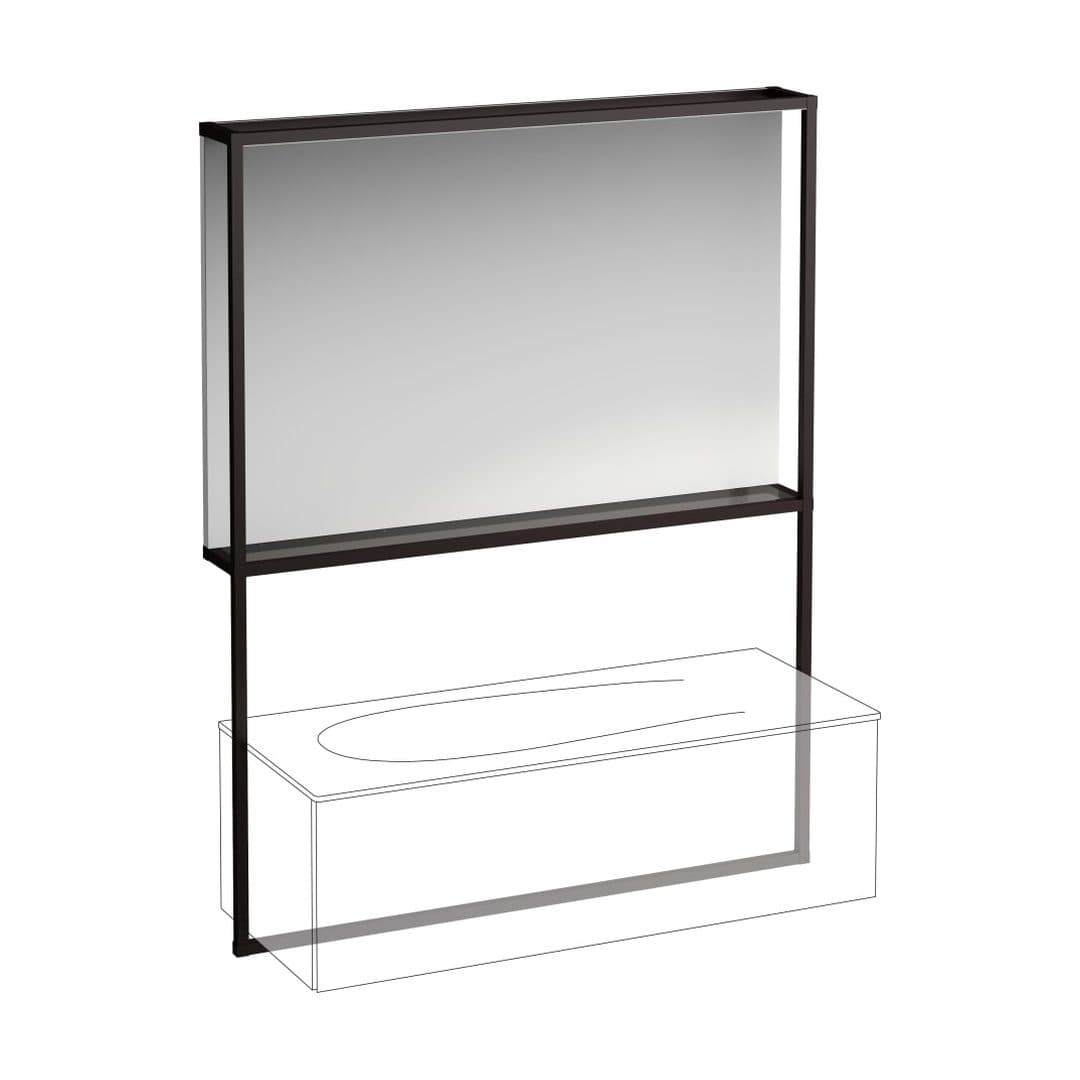 Laufen ILBAGNOALESSI – Καθρέπτης Μπάνιου – 1260 mm, φωτιζόμενο πλαίσιο, για νιπτήρα H817979 – Havanna (H4305000972711)