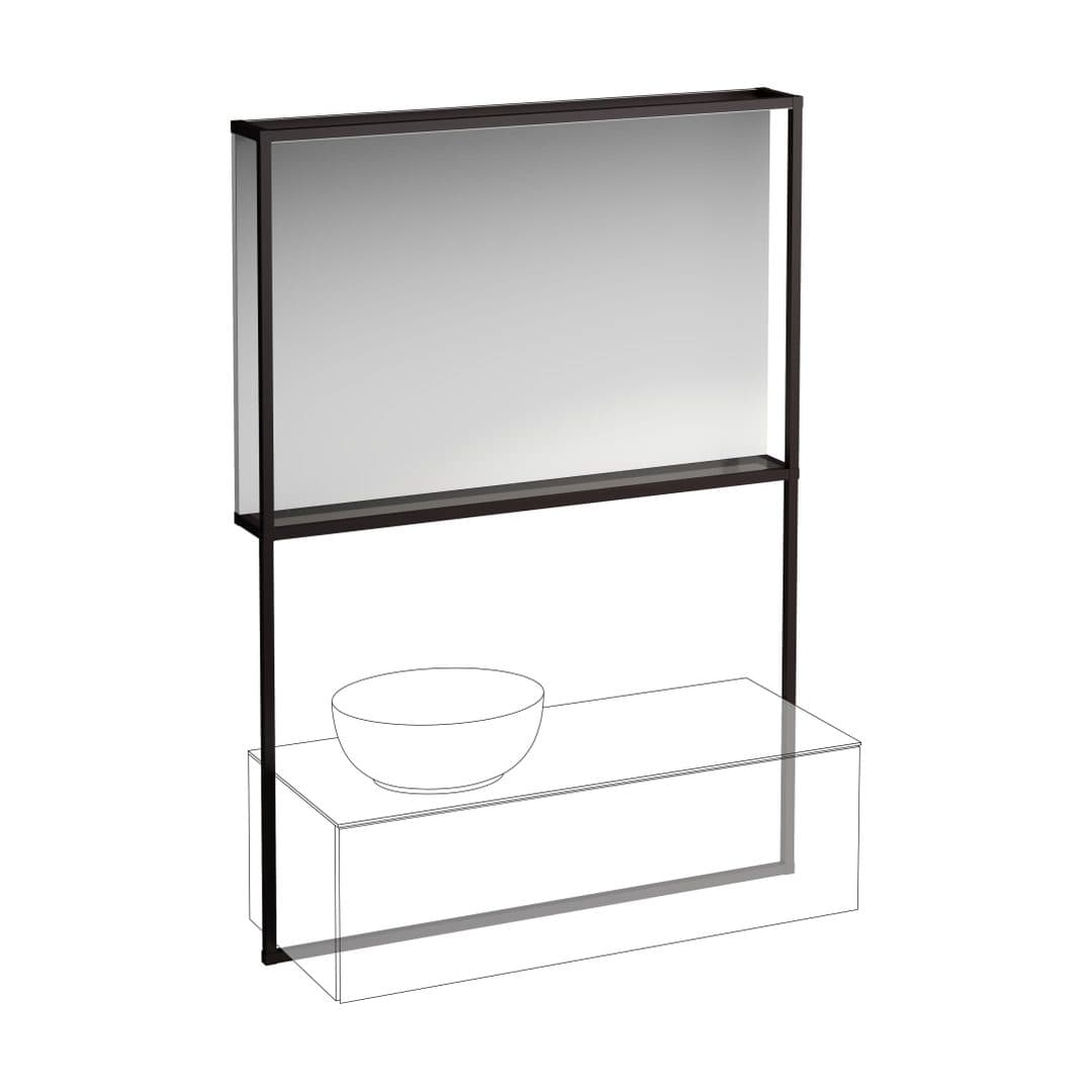 Laufen ILBAGNOALESSI – Καθρέπτης Μπάνιου – 1260 mm, φωτιζόμενο πλαίσιο, για νιπτήρα H818977/8 – Havanna (H4305010972711)